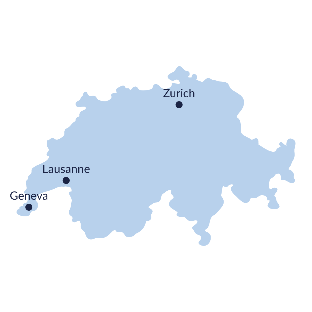 Geneva, Lausanne, Zurich