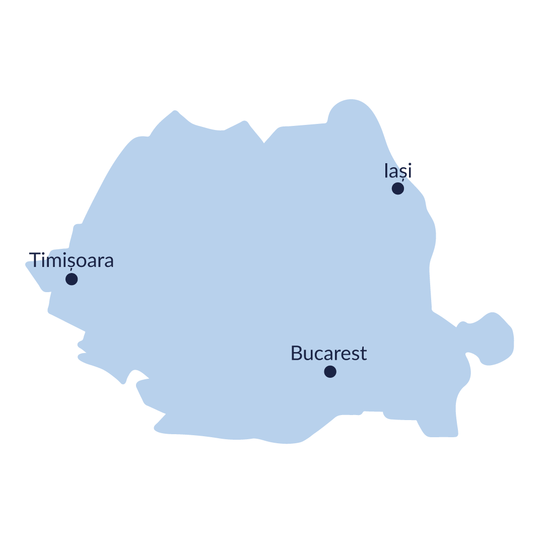 Bucarest, Timisoara et Iasi