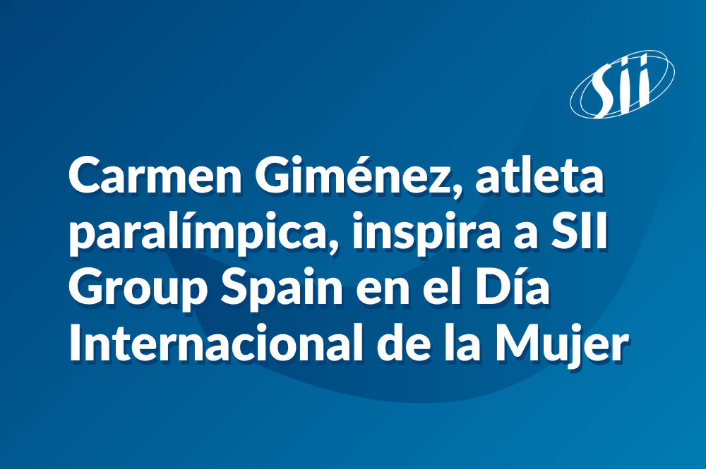 Carmen Giménez, atleta paralímpica, inspira a SII Group Spain en el Día Internacional de la Mujer