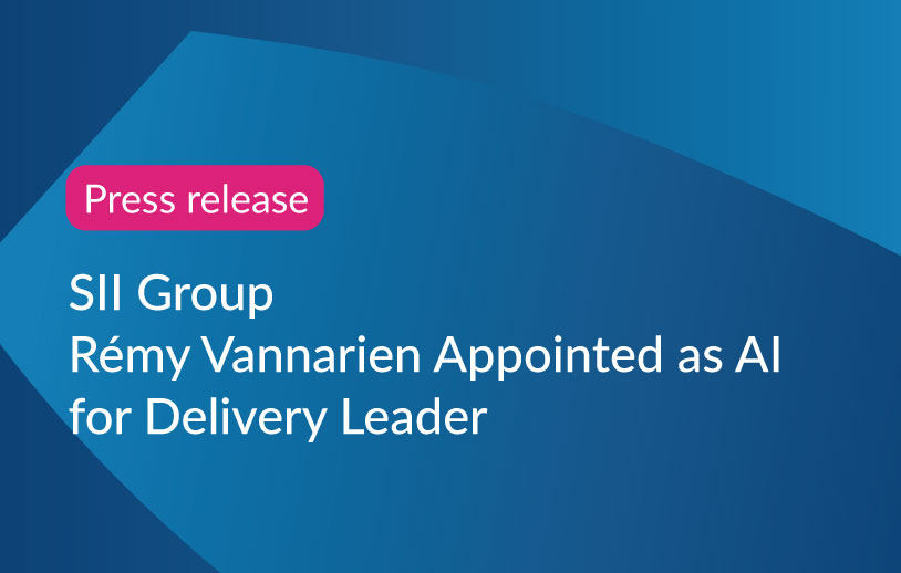 Image de l'article SII Group Announces the Appointment of Rémy Vannarien as AI for Delivery Leader