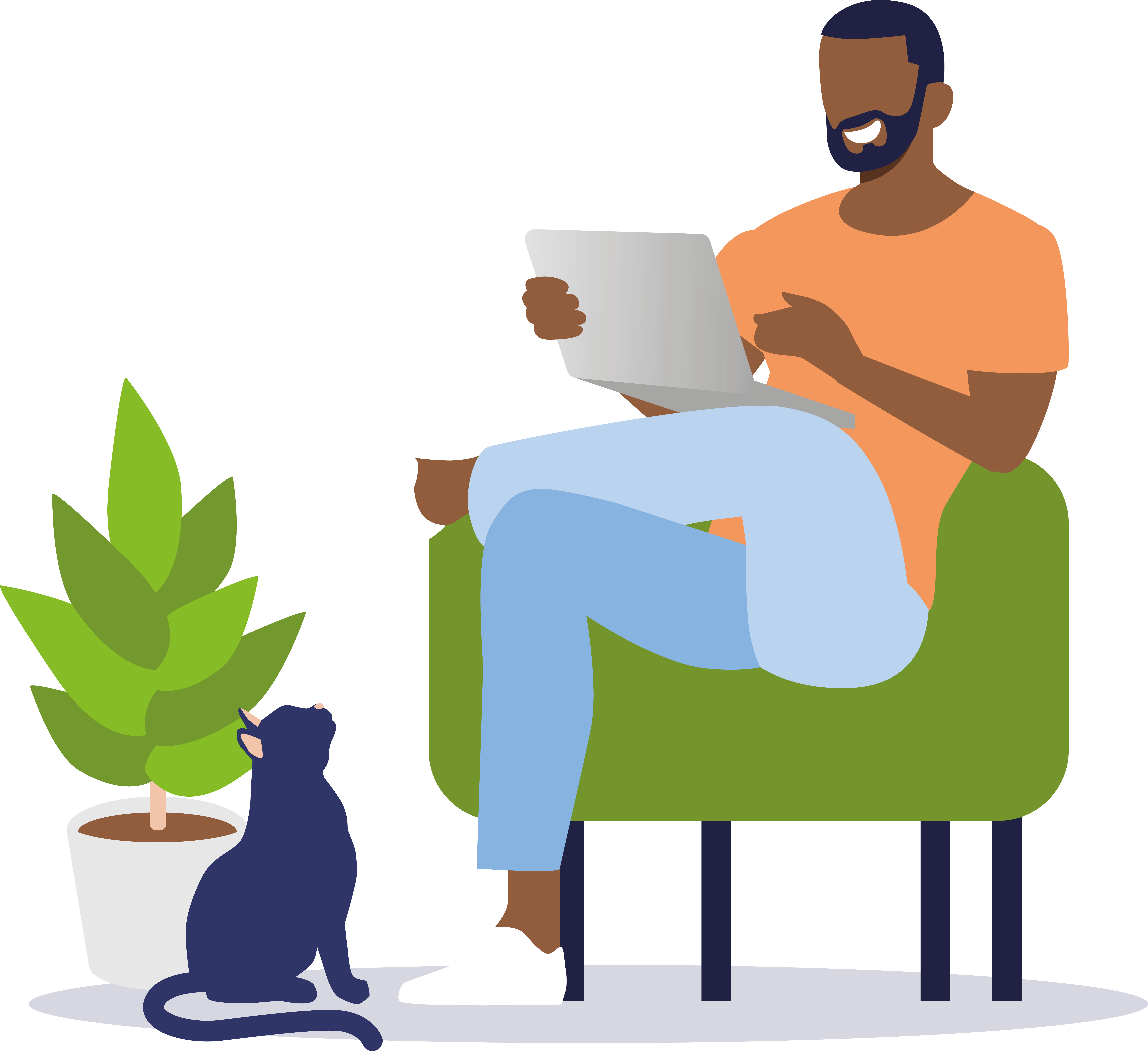 man sitting