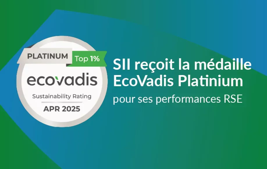 Le groupe SII obtient à nouveau la médaille "Platinium" EcoVadis